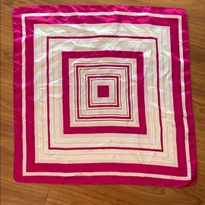 Pink Purple Vintage Satin Scarf